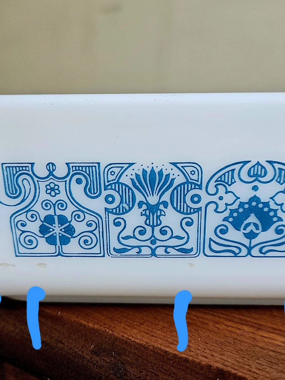 Pyrex Horizon Blue Refrigerator Set 1969-1972